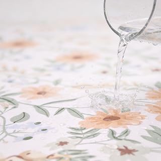 Water being poured on floral Naphite wallpaper